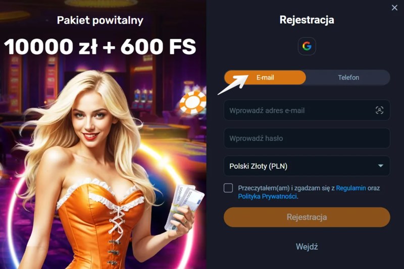 Vox casino Rejestracja